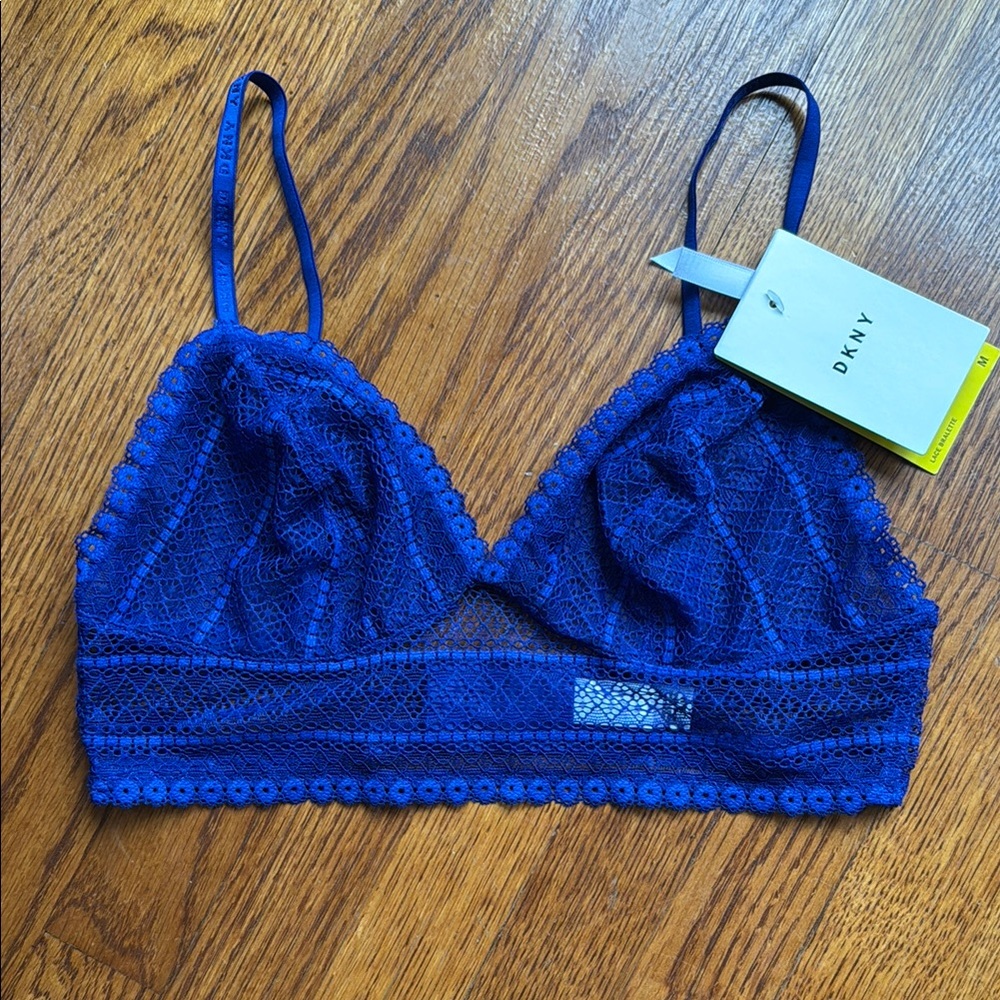 DKNY Blue Lace Bralette